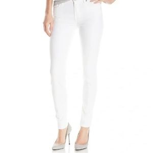 NWT 7 For All Mankind White Denim Jeans The Skinny Super Skinny 32
